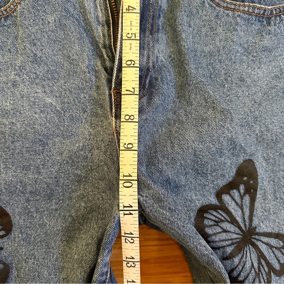 Princess Polly Women's Denim Butterfly Straight Leg Jeans Size 6 - Picture 6 of 11